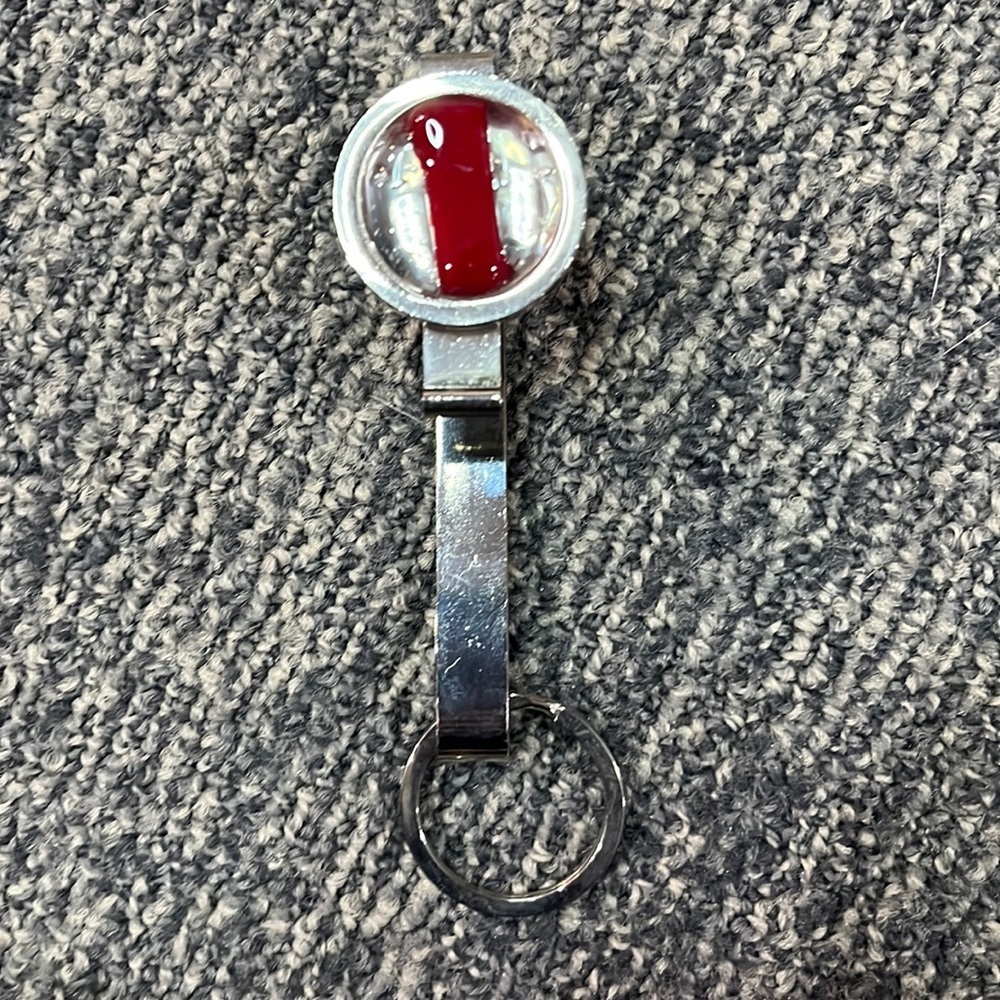 Locally made glass bag holder